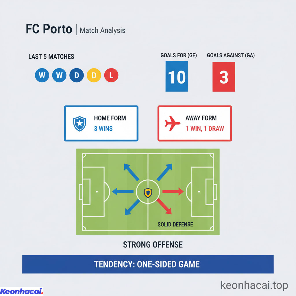 Dựa trên những phân tích về phong độ FC Porto là đội được đánh giá cao hơn hẳn trong cuộc đối đầu này