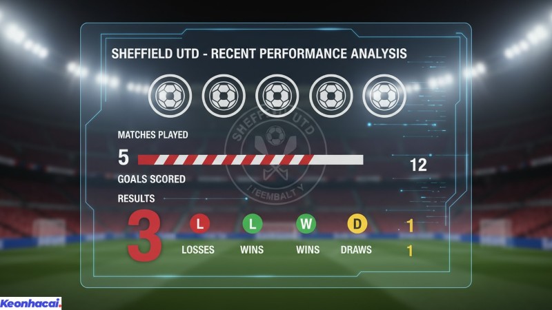 Sheffield Utd đã có chuỗi 3 trận thắng liên tiếp đầy ấn tượng thủng lưới 2 bàn trước Leicester và từng thua 3-1 trước Coventry hay 1-3 trước Derby County