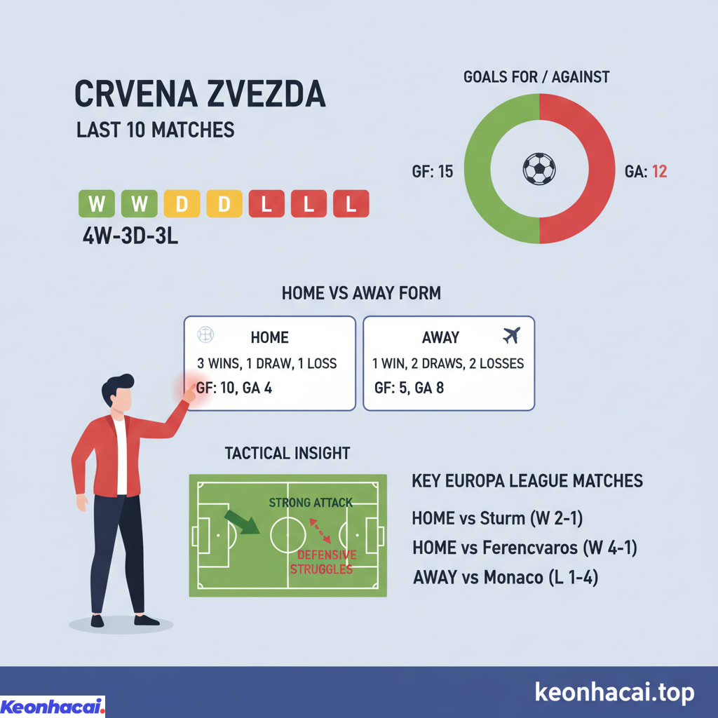 Crvena Zvezda đang cho thấy sự thiếu ổn định trong phong độ của mình